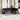 7-delige Loungeset met kussens poly rattan grijs