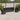 6-delige Loungeset met kussens poly rattan zwart