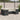 6-delige Loungeset met kussens poly rattan zwart