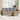 5-delige Loungeset met kussens poly rattan beige