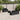 6-delige Loungeset met kussens poly rattan zwart