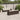 9-delige Loungeset met kussens poly rattan bruin