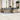 10-delige Loungeset met kussens poly rattan beige