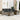 6-delige Loungeset met kussens poly rattan grijs