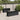 8-delige Loungeset met kussens poly rattan zwart