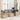 6-delige Loungeset met kussens poly rattan gemengd beige