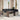6-delige Loungeset met kussens poly rattan lichtgrijs