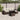 6-delige Loungeset met kussens poly rattan bruin