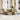6-delige Loungeset met kussens poly rattan beige