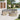 3-delige Loungeset halfrond poly rattan beige