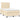 Boxspring met matras en LED stof crèmekleurig 120x190 cm
