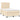 Boxspring met matras en LED stof crèmekleurig 120x190 cm