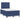 Boxspring met matras en LED stof blauw 120x190 cm