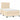 Boxspring met matras en LED stof crèmekleurig 120x190 cm