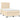 Boxspring met matras en LED stof crèmekleurig 120x190 cm