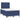 Boxspring met matras en LED stof blauw 120x190 cm