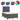 Boxspring met matras en LED fluweel donkergrijs 120x190 cm