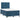 Boxspring met matras en LED fluweel donkerblauw 120x190 cm