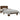 Bedframe bewerkt hout en metaal gerookt eikenkleurig 75x190 cm