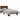Bedframe bewerkt hout en metaal gerookt eikenkleurig 90x190 cm