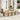 8-delige Loungeset met kussens poly rattan beige