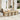 9-delige Loungeset met kussens poly rattan beige