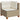 5-delige Loungeset met kussens poly rattan beige