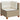 5-delige Loungeset met kussens poly rattan beige