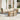 8-delige Loungeset met kussens poly rattan beige