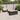 6-delige Loungeset met kussens poly rattan zwart