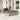 6-delige Loungeset met kussens poly rattan grijs