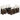 9-delige Bistroset met kussens poly rattan bruin