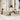 6-delige Loungeset met kussens poly rattan beige