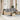 6-delige Loungeset met kussens poly rattan gemengd beige