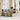 7-delige Loungeset met kussens poly rattan beige