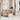 6-delige Loungeset met kussens poly rattan beige