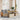 6-delige Loungeset met kussens poly rattan beige
