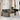6-delige Loungeset met kussens poly rattan grijs