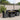 6-delige Loungeset met kussens poly rattan zwart