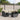 7-delige Loungeset met kussens poly rattan zwart