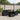 6-delige Loungeset met kussens poly rattan zwart