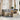 7-delige Loungeset met kussens poly rattan beige