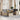 6-delige Loungeset met kussens poly rattan beige