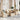 6-delige Loungeset met kussens poly rattan beige