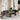 7-delige Loungeset met kussens poly rattan grijs