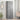 Hoge kast 60x35x180 cm bewerkt hout betongrijs