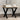 Salontafel X-frame 40x40x35 cm massief grenenhout en staal
