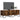 Tv-meubel 122x34x41 cm bewerkt hout gerookt eikenkleurig