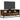 Tv-meubel 100x34,5x40 cm bewerkt hout metaal gerookt eikenkleur