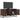 Tv-meubel 100x35x50 cm bewerkt hout metaal bruin eikenkleur